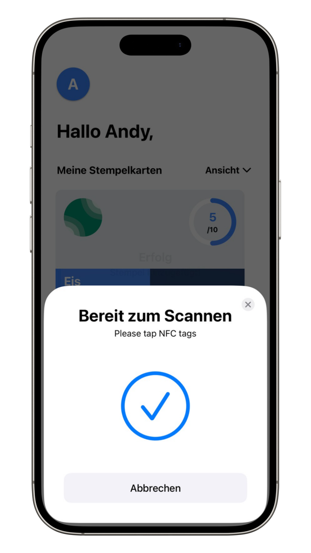 Phone using stamplet App